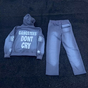 OEM personnalisé homme haute qualité 100% hommes survêtement 80% coton 20% polyester et 320gsm à 400gsm - Product Image 2