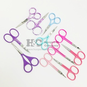 Tijeras de bordado de alta calidad para mujer pequeña, hoja afilada, tijeras de belleza de acero sostenible, Tijera para pestañas de cejas, visón bajo moq - Product Image 3