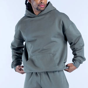 Conjunto Deportivo para Hombre, Sudadera con Capucha y Pantalones Deportivos de Pierna Recta con Estampado de Bosque Personalizado, de Algodón Grueso - Product Image 3