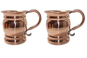 Cobre puro en forma redonda brillo martillado diseño Moscú mula cerveza taza cobre Metal Bar Accesorios - Product Image 3