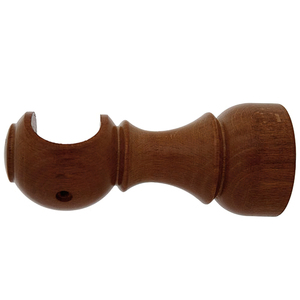 Supporto in legno liscio aperto 20 x 88 mm. Noce - Product Image 1