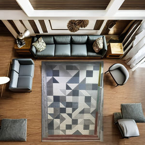 Dernier moderne boucle Pile SHAGGY tapis tapis lavable Floral carré Design rembourré mousse adolescents enfants maison usage extérieur tissé - Product Image 4