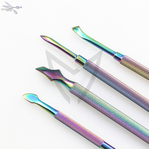 Outil professionnel pour l'art des ongles, pousse-cuticules double face, durable et coloré - Product Image 4