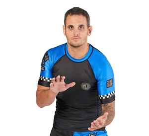 Rashguard UPF50 à manches courtes personnalisé No Gi pour maillot de bain adulte BJJ MMA grande taille personnalisable - Product Image 2