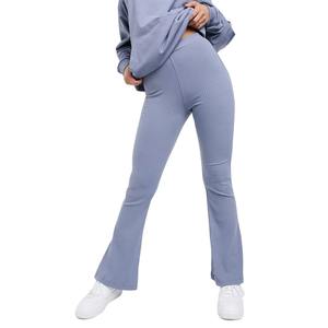 Conjunto de pantalones de chándal y Sudadera con capucha recortada para mujer, ropa de calle, chándales acampanados de dos piezas de cintura alta para mujer - Product Image 1