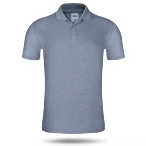 เสื้อโปโลผู้ชายสีน้ำเงินเข้มเสื้อเจอร์ซีย์แห้งเร็วสไตล์ใหม่พร้อมโลโก้ของคุณเอง - Product Image 1
