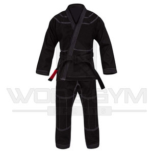 Logotipo personalizado Jiu Jitsu Gi Jiu Jitsu brasileño Gis hecho a medida BJJ Gis BJJ Kimonos negro BJJ Kimono fabricante bajo Moq - Product Image 1