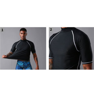 T-shirt de compression anti-éruption cutanée pour homme 2026, séchage rapide, MMA et entraînement physique, haut de sport en gros - Product Image 5