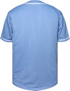 Elegante personalizado béisbol uniforme sublimación equipo ropa deportiva Durable personalizado transpirable 100% poliéster cuello en V camisa Unisex - Product Image 3