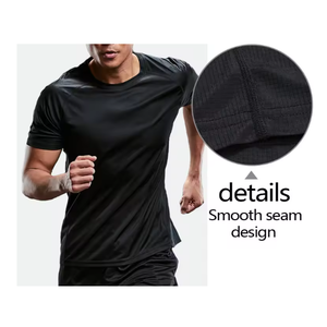 Camiseta de gimnasio transpirable ligera ecológica ropa deportiva con logotipo personalizado para hombres para correr y deportes activos OEM Top - Product Image 6