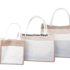 ถุงผ้าปอกระเจาเป็นมิตรต่อสิ่งแวดล้อมขนาดใหญ่กระเป๋าผ้ากระสอบสำหรับช็อปปิ้งแบบใช้ซ้ำได้สีสันสวยงามของขวัญส่งเสริมการขาย - Product Image 1