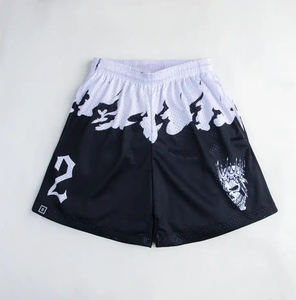Shorts en maille décontractés de qualité supérieure pour hommes, personnalisables par sublimation, respirants, séchage rapide, prix de gros, pour sports de plein air - Product Image 3