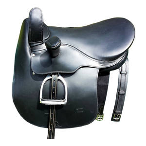 Selle anglaise de dressage d'équitation en cuir véritable très durable avec arbre en bois en gros en noir ou en marron - Product Image 6