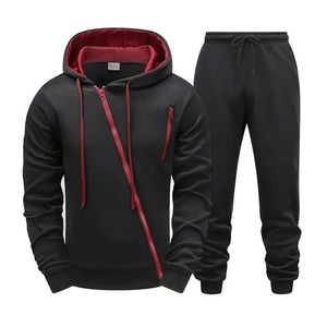 Vente en gros de survêtements de sport personnalisés hommes femmes deux pièces vêtements de sport entraînement de gymnastique course à pied Fitness fabricant OEM - Product Image 2
