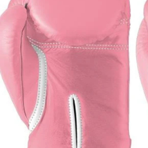 Gants de boxe professionnels en cuir rose avec fermeture velcro au poignet, pour l'entraînement et le sparring, pour hommes et femmes - Product Image 5