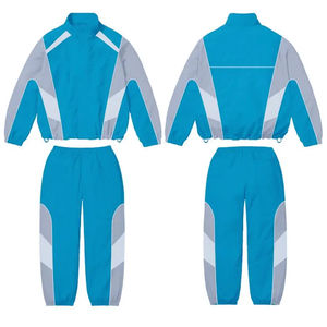 Vestes pour hommes Veste pour hommes Logo personnalisé Nylon Coupe-vent Survêtement Zip Up Sportswear Set Training Sweatpants Streetwear Outfit - Product Image 4