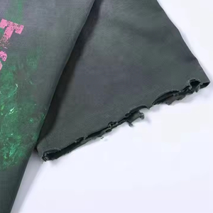 T-shirt vintage délavé à l'acide de haute qualité 100% coton personnalisé pour hommes Streetwear avec logo sur le devant - Product Image 3