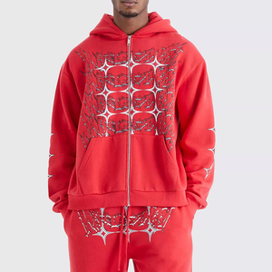 Nueva llegada de los hombres de entrenamiento Jogging Gym Chándal Cómodo Cremallera Sudadera con capucha con logotipo personalizado Conjunto de dos piezas - Product Image 2