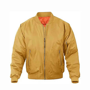 Blouson aviateur OEM blouson d'hiver avec fermeture éclair à l'avant vente en gros nouveau design blousons aviateur d'hiver pour hommes - Product Image 5