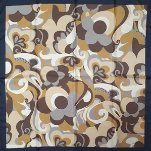 Exclusive Silk Brown Chocolate Color Foulard