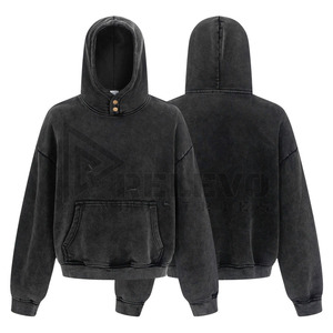 Sweat à capuche en molleton 100 % coton pour homme, haute qualité, délavage acide, logo personnalisé, respirant, anti-rétrécissement, best-seller, prix raisonnable - Product Image 1
