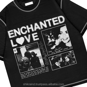 High Quality Men's Oversized <b>Long</b> Sleeve Acid Wash Distressed <b>Tshirt</b> Street Wear Graphic Boxy Waffle Hip Hop 100% Cotton Double - Product Image 6