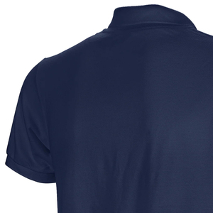 Polo de golf para hombre de 100% algodón con estampado digital completo, estilo sólido, ecológico, teñido liso con logotipo frontal - Product Image 5