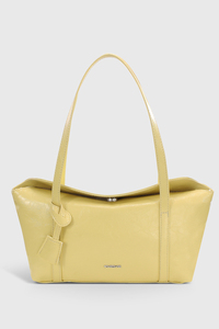 Bolsa de Compras Brillante Color Amarillo Mantequilla para Mujer, Venta al Por Mayor, Fabricante OEM - Product Image 2