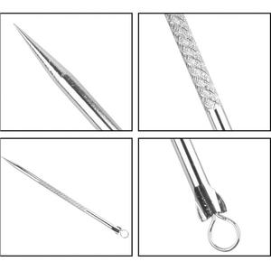 เครื่องกำจัดสิวหัวดำบนหัวสิวอุปกรณ์ดูแลส่วนบุคคลทำจากสแตนเลสออกแบบโลโก้ได้ตามต้องการ - Product Image 6