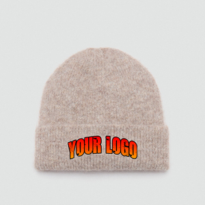 Gorro de Punto Acrílico de Alta Calidad 100% para Mujer, Logotipo Personalizado, Cálido, Cortavientos, Moderno, Estilo Hip Hop, Plegable - Product Image 1