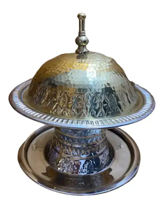 <b>Metal</b> Decorative Date <b>Bowl</b> Classic Design Snacks and Food Serving <b>Bowl</b> Handmade Use for Wedding Tabletop - Product Image 5