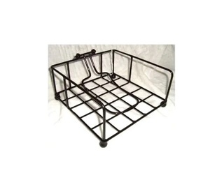 Servilletero hecho a mano al por mayor, servilletero de barco de vela, barra con bisagras abatible de Metal rústico negro, soporte de tejido cuadrado hecho a mano para mesa - Product Image 2