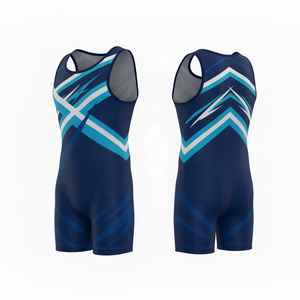Prix bas, conception personnalisée, sublimation pour les maillots de lutte pour hommes, fabricant de maillots de lutte pour enfants - Product Image 4