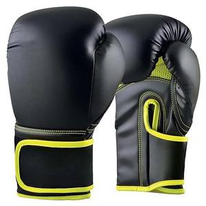 Gants de boxe pour adultes en cuir véritable, noirs, imperméables et gants de boxe pour arts martiaux, logo personnalisé - Product Image 5
