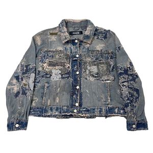 Veste en jean délavé de haute qualité pour femmes haut à la mode réversible Street Wear coupe ample printemps grande taille - Product Image 1