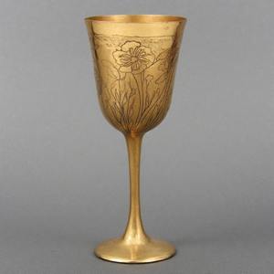 HolyStemware Gloria santificada Cáliz de vino vintage Copa de latón religioso adornado Ideal para altares de iglesia y ofrendas espirituales - Product Image 2