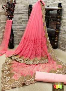 Blusa de trabajo con bordado de malla para mujer, blusa con bordado de color verde menta, para boda y fiesta, venta al por mayor - Product Image 4