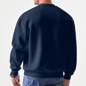 Sweat-shirt pour homme en coton tendance, logo personnalisé de haute qualité, 100% coton, toucher doux, nouveau style, col court, couleur unie, vente en gros - Product Image 3