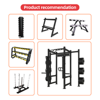 Équipement de fitness commercial en gros Acier robuste 20 paires de supports d'haltères à 4 niveaux