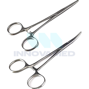 Bloqueo de mandíbula dentada Curvo y recto Instrumento quirúrgico manual reutilizable duradero más nuevo hecho a medida de 5 pulgadas con soporte en línea - Product Image 1