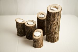 Portavelas de madera con forma de corazón de nuevo diseño, vela de madera decorativa para boda al mejor precio - Product Image 2