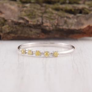 เครื่องประดับแหวนคลาสสิกสไตล์โบโฮสำหรับผู้หญิงเครื่องประดับเงิน925สเตอร์ลิงซิทรินพลอยแฮนด์เมดของขวัญสำหรับความรัก - Product Image 1