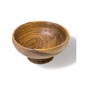 Juego de cuencos tallados de madera de Acacia Premium, cuencos ovalados para servir, aptos para lavavajillas, ecológicos para el hogar, cocina, restaurante, uso de regalo - Product Image 1