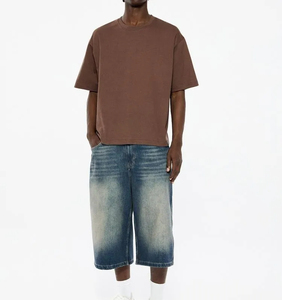Camiseta de Alta Calidad para Hombre, Talla Grande, Diseño Gráfico, Corte Regular, Tejido de Punto, 100% Algodón, Gruesa, Ecológica y Transpirable, 2025 - Product Image 5