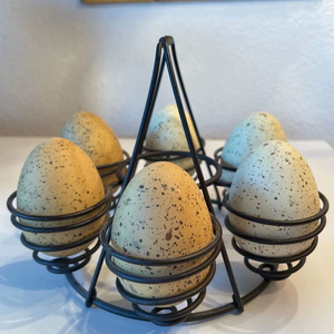 Reliable Metal Egg Holder Built For Daily Use Providing Stability Durability And <b>Aesthetic</b> Appeal To Any Kitchen - Product Image 1