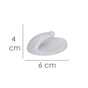 Oryx Gancio Adesivo Grande Bianco (Confezione Blister da 2) - Product Image 2