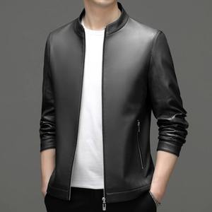 Chaqueta de cuero cálida y Polar de invierno para hombre chaqueta de cuero fabricada en color sólido en Pakistán - Product Image 4