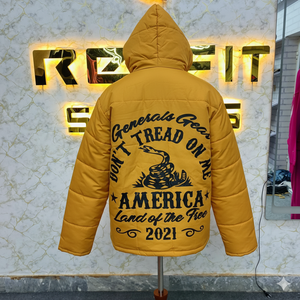 แจ็กเก็ตแบบขนเป็ดสีม่วงสำหรับผู้ชายแจ็กเก็ตไนลอนโพลีเอสเตอร์แบบไฮสตรีทสำหรับผู้ชายสไตล์ล่าสุด - Product Image 3