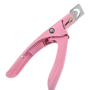 Cortaúñas de acrílico rosa, herramienta de manicura de acero inoxidable con recortador afilado para suministros y cortadores de tecnología de uñas - Product Image 1