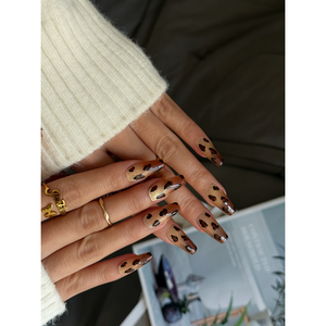 Faux ongles à presser Wild Fade couleur caramel - Product Image 2